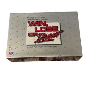 NEW Vintage ~Win Lose or Draw ~Board Game ~ 1987 Milton Bradley #4710